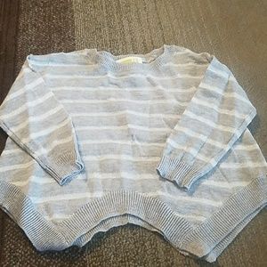 Grey striped long sleeve shirt
